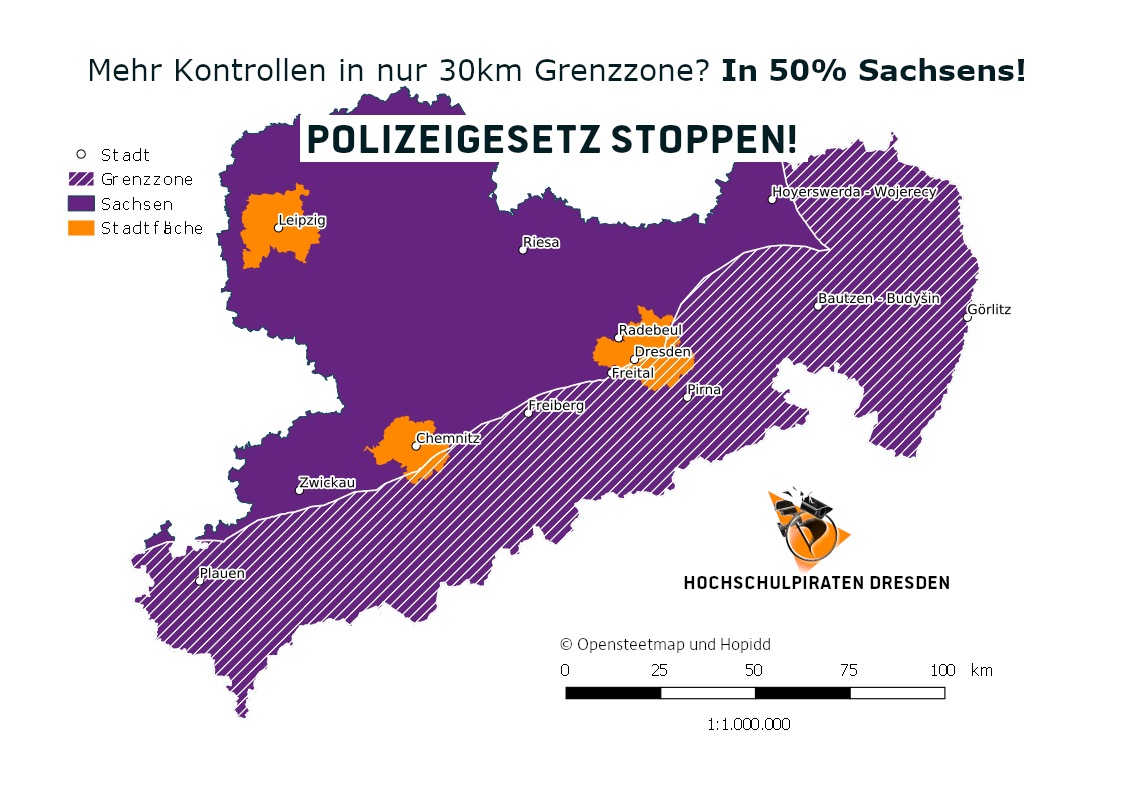 30 Kilometer zur deutschen Grenze